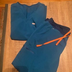 FIGS Alps blue scrubs